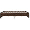 vidaXL Bed Frame without Mattress Brown Oak 180x200 cm Super King