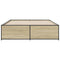 vidaXL Bed Frame without Mattress Sonoma Oak 160x200 cm