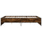 vidaXL Bed Frame without Mattress Smoked Oak 160x200 cm