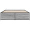 vidaXL Bed Frame without Mattress Grey Sonoma 160x200 cm