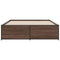 vidaXL Bed Frame without Mattress Brown Oak 160x200 cm