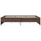 vidaXL Bed Frame without Mattress Brown Oak 160x200 cm