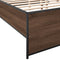 vidaXL Bed Frame without Mattress Brown Oak 160x200 cm