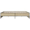 vidaXL Bed Frame without Mattress Sonoma Oak 150x200 cm King Size