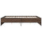 vidaXL Bed Frame without Mattress Brown Oak 140x200 cm