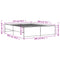 vidaXL Bed Frame without Mattress Brown Oak 140x200 cm