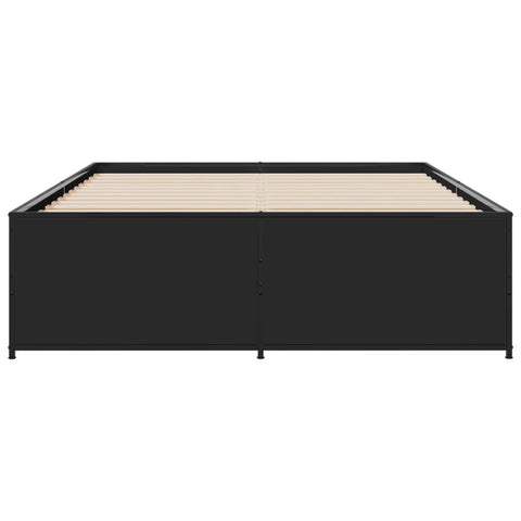 vidaXL Bed Frame without Mattress Black 120x200 cm