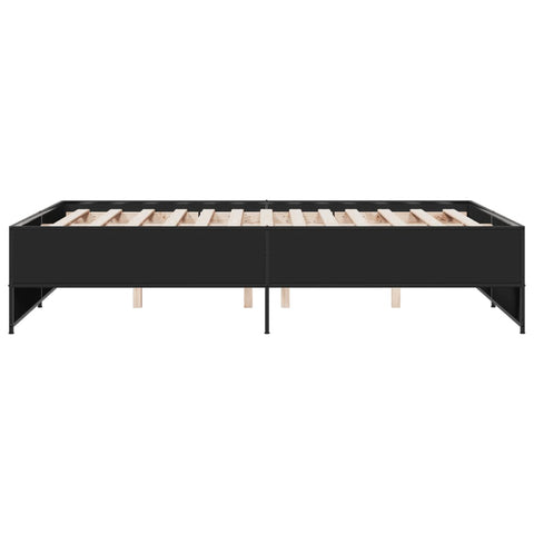 vidaXL Bed Frame without Mattress Black 120x200 cm
