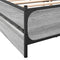 vidaXL Bed Frame with Drawers without Mattress Grey Sonoma 200x200 cm