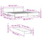 vidaXL Bed Frame with Drawers without Mattress Grey Sonoma 200x200 cm