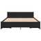 vidaXL Bed Frame with Drawers without Mattress Black 150x200 cm King Size
