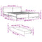 vidaXL Bed Frame with Drawers without Mattress Brown Oak 150x200 cm King Size