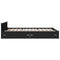 vidaXL Bed Frame with Drawers without Mattress Black 120x200 cm