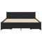 vidaXL Bed Frame with Drawers without Mattress Black 135x190 cm Double