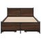 vidaXL Bed Frame with Drawers without Mattress Brown Oak 75x190 cm Small Single