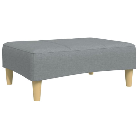 vidaXL Footstool Light Grey 77x55x31 cm Fabric