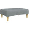vidaXL Footstool Light Grey 77x55x31 cm Fabric