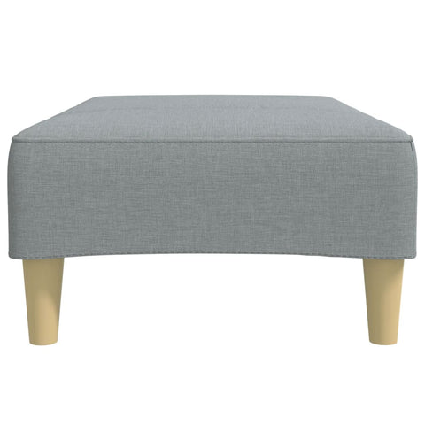 vidaXL Footstool Light Grey 77x55x31 cm Fabric
