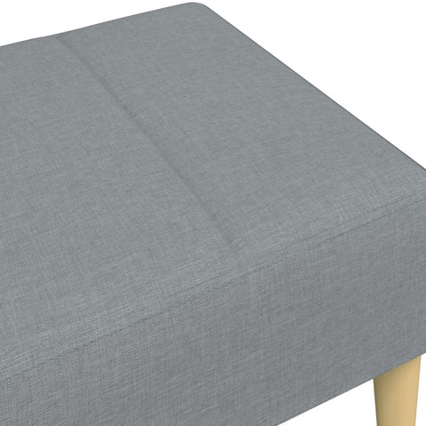 vidaXL Footstool Light Grey 77x55x31 cm Fabric