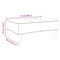 vidaXL Footstool Light Grey 77x55x31 cm Fabric