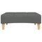 vidaXL Footstool Dark Grey 77x55x31 cm Fabric