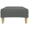 vidaXL Footstool Dark Grey 77x55x31 cm Fabric