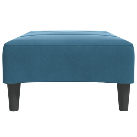 vidaXL Footstool Blue 77x55x31 cm Velvet