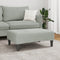 vidaXL Footstool Light Grey 77x55x31 cm Velvet