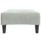 vidaXL Footstool Light Grey 77x55x31 cm Velvet