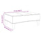 vidaXL Footstool Light Grey 77x55x31 cm Velvet