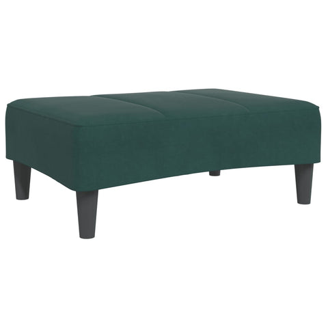 vidaXL Footstool Dark Green 77x55x31 cm Velvet