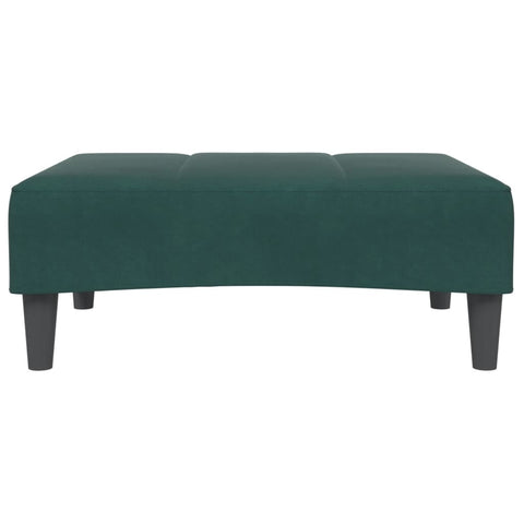 vidaXL Footstool Dark Green 77x55x31 cm Velvet