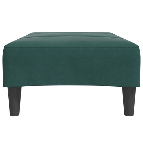 vidaXL Footstool Dark Green 77x55x31 cm Velvet