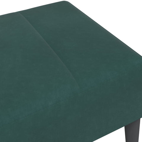 vidaXL Footstool Dark Green 77x55x31 cm Velvet