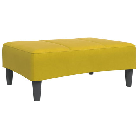 vidaXL Footstool Yellow 77x55x31 cm Velvet