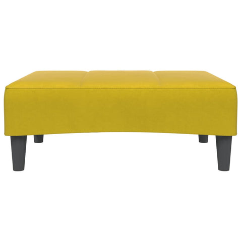 vidaXL Footstool Yellow 77x55x31 cm Velvet