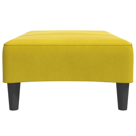 vidaXL Footstool Yellow 77x55x31 cm Velvet
