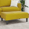 vidaXL Footstool Yellow 77x55x31 cm Velvet
