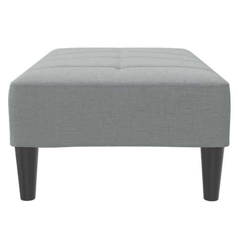 vidaXL Footstool Light Grey 77x55x31 cm Fabric