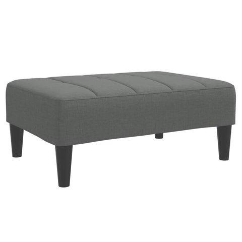 vidaXL Footstool Dark Grey 77x55x31 cm Fabric