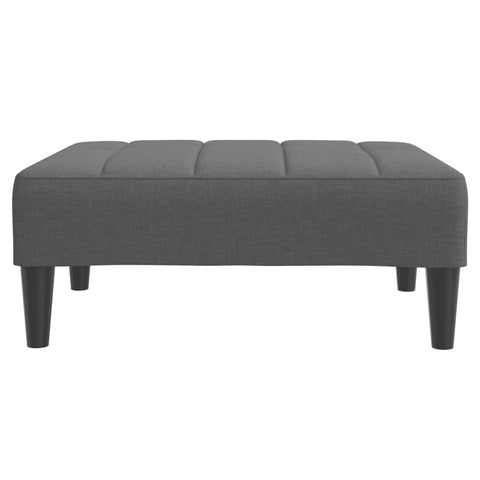 vidaXL Footstool Dark Grey 77x55x31 cm Fabric