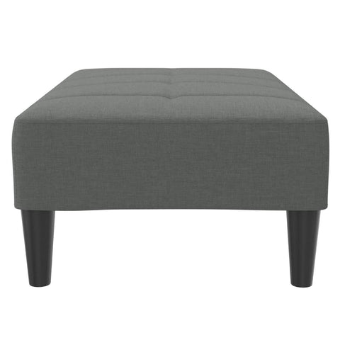 vidaXL Footstool Dark Grey 77x55x31 cm Fabric