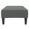 vidaXL Footstool Dark Grey 77x55x31 cm Fabric