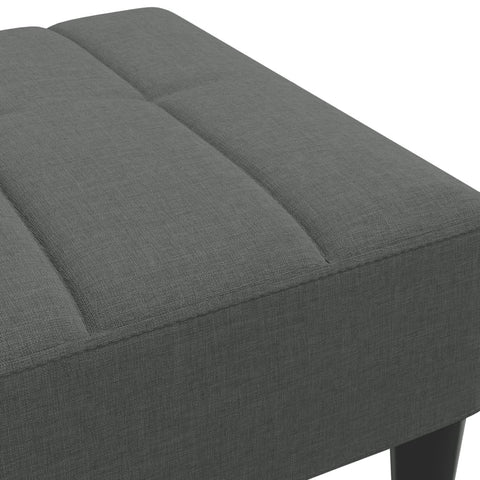 vidaXL Footstool Dark Grey 77x55x31 cm Fabric