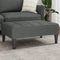vidaXL Footstool Dark Grey 77x55x31 cm Fabric