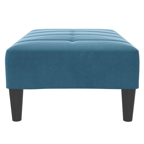vidaXL Footstool Blue 77x55x31 cm Velvet