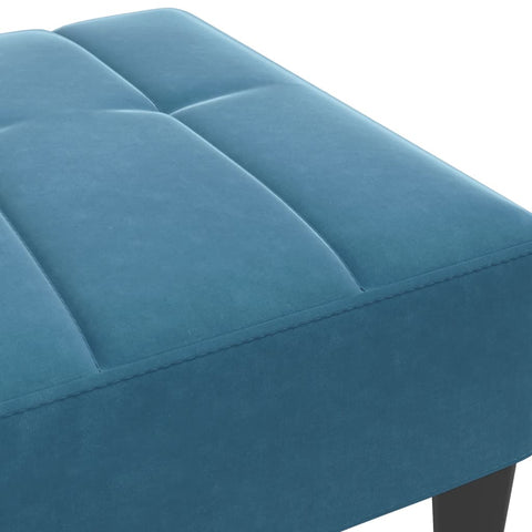 vidaXL Footstool Blue 77x55x31 cm Velvet
