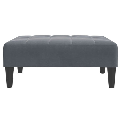 vidaXL Footstool Dark Grey 77x55x31 cm Velvet