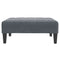 vidaXL Footstool Dark Grey 77x55x31 cm Velvet