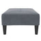 vidaXL Footstool Dark Grey 77x55x31 cm Velvet